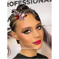 Modern Dance Hair Accessories Women's Latin Dance Competition Jewelry Sparkling Standard Dance Parting Diamond Headwear