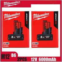 Milwaukee m12 battery 12V 5000mAH, M12HB2 M12HB3,m12-18FC charger 48-11-2402 48-11-2411 Milwaukee m12 rechargeable tool battery