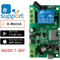 Ewelink WIFI RF 7-32v Garage Door Opener Module Sliding Gate Controller Smart Switch Alexa Googole Home