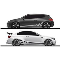 Side Skirts Stripe Stickers Body Kits Accessories Car Stickers Door Waist Line DIY Decal Sticker Auto Tuning Accessories
