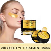EELHOE 24k Gold Eye Mask Removing Pouch Reducing Wrinkle Dark Circles Fade Fine Lines Anti-Aging Moisturizing Collagen Eye Masks
