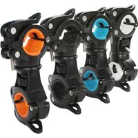 Bike Light Mount 360° Rotating Quick Release Bicycle Lamp Holder Adjustable Size Universal for Flashlights/Cylinders