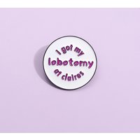Fun round English letter brooch Cartoon Quotes Alloy drip oil Enamel Pin fashion Clothing Accessories Jewelry Friends Gifts
