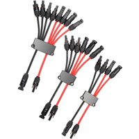 2 to 4/6/8 Y Branch P Solar Connectors for Solar Panels,Tool-Free Connectors 10awg, Solar Panel Splitter,for boat and RV.