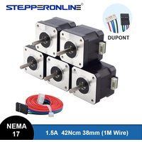 STEPPERONLINE Nema 17 Stepper Motor 38mm 42 Motor 42Ncm 1.5A Nema17 Stepper 4-lead for CNC 3D Printer XYZ