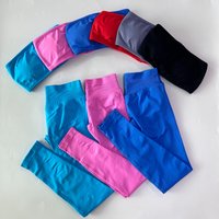 No Logo 2 Pieces Workout Sets Woman Backless Bandeau Sports Bra Scrunch Leggings Yoga Clothing Sports Clothes Outfits Gym Set