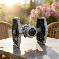 163pcs MOC Star Battle Tie Fighter Model Building Blocks Festival Gift Toys Architecture Assemble DIY Education Creative Idea