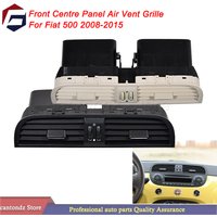 New Front Centre Panel Air Vent Grille For Fiat 500 Centre Air Heater Vent Black or Ivory 2008-2015 Part Replacement
