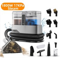 OMESER Stoomreiniger voor tapijten 13-in-1 1800W 17KPa Zuigkracht Meerdere mondstukken Vlekkenreiniger Natte reiniger voor bekleding Huisdieren Auto H