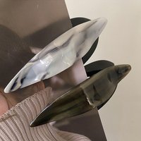 1pc Acetic Acid One Word Clip Female Swallowtail Hair Clip, Hairpin, Duck billed Clip, Large Rear Head Grip Clip