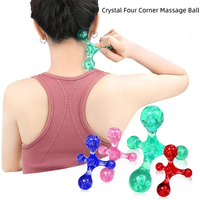 4-Ball Body Massager Manual Balance Ball Trigger Point Arm Back Relaxation Edema Elimination Multi Functional Acupoint Massager