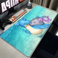 Mouse Pad Large Gaming Accessories Lock Edge Rubber Keyboard Mouse Mat Laptop PC Gamer Desk Mat P-pokemon Lapras Mousepad