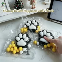 (HefengCL)Black And White Cat Paw Squishy Toys, TABA Soft Sensory Toys, Ideal Gifts for Office, Classroom, Parties & Holidays