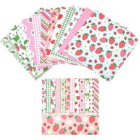 24 Sheets 12 Styles Strawberry Scrapbook Paper Pad 5.98x5.98inch Fruits Single-Sided Decoupage Papers Decorative Background
