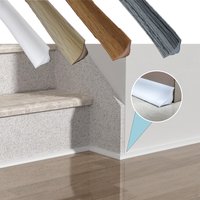 1pc 1/2/3m PVC decorative strip,Self-Adhesive Caulk Strip,Flexible PVC Trim for Floor&Wall Gaps,Waterproof Baseboard Molding