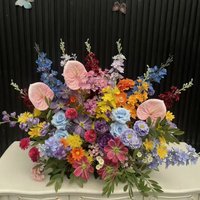 Luxury Artificial Flowers Wedding Decoration Floor Row Road Lead Decor Table Centerpiece Flower Ball Fully Floral Arrangement