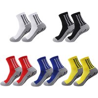 5 Paar neue ANTI SLIP Fußballsocken für Herren und Damen, Sportsocken, rutschfeste Silikonunterseite, Fußball-Outdoor-Sportsocken