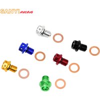 M12 Magnetic Oil Sump Nut Drain Oil Plug Screw Oil Drain Magnetic Oil Plug Nut For Honda Yamaha Kawasaki NINJA KLX YZ WR CRF XR
