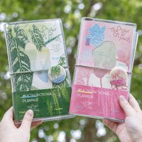 Shanyejian Tn Loose-Leaf Notebook, Creative Plant Theme, Detachable Multi-Page Loose-Leaf Notebook, Portable Multifunctional Notepad, DIY Notebook