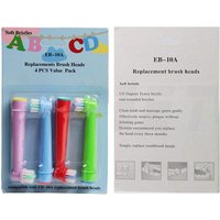 4 Pcs/Pack Kids Replacement Brush Heads For Oral B Children Electric Toothbrush Head Extra-Soft Bristles Brush Refill EB-10A