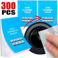100-300Sheet Universal Lens Cleaning Tissue 10*7.5cm Camera Lens Cleaning Paper Soft Wipes Booklet for Phone/Lens/Optics Glasses
