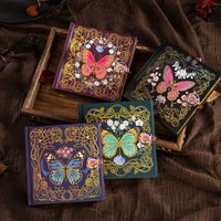Vintage Gothic Notebook, Rose Butterfly Journal, Fairy Tale Art Sketchbook, Minimalist Hand Booklet for Girls