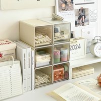 Multi Functional Desktop Drawer Style Storage Box, Free Combination Storage Box, Cosmetics Storage Box, Badge Storage Box