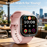 LEADOYS Gift for Mother's Day Women's Smart Watch Women's Health Monitoring | Heart Rate Sleep Monitor Selfie Gadget Music Play