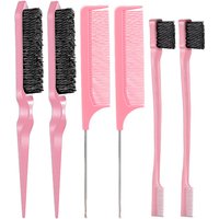 3pcs/set Double Sided Hair Edge Brush Set Hair Styling Comb Control Brush Accessories Hairline Brush Comb Styling Partition Comb