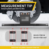 Car Wheel Alignment Tool 2pcs Automotive Toe Alignment Plates for Tire Replacement Workshop Truck Routine Maintenance