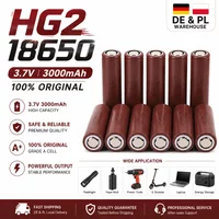 18650 Li-Ionen-Akku mit flacher Oberseite, 3,7 V, 3000 mAh, 20 A, wiederaufladbare Zelle für RC-Renn-Drohnen, tragbare Winkelschleifer, DIY-Akkupack, Ersatz für HG2, EU-Lager, schneller Versand,