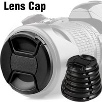 Universal Camera Front Lens Cap With Hanging Strap For Canon Nikon Sony Fuji Olympus DSLR Camera Lenses Cover 49/52/55/58/62mm