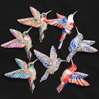 Women Hummingbird Bird Brooch Fashion Animal Badge Pin Jewelry