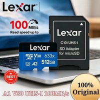 Lexar 100% Original Class 10 A1 Memory Card 256GB 128GB 64GB SDXC V30 U3 32GB SDHC V10 U1 Lexar 633x Micro SD Card Flash Microsd