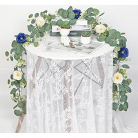1pcs 180cm Artificial Eucalyptus Flowers Garland Fake Rose Flower Greenery Wreath Floral Vine for Wedding Home Party Table Decor