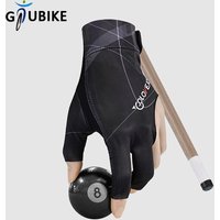 GTUBIKE 1PCS Open Finger Billiard Gloves Breathable Snooker Pool Glove Adjustable Sticker Smooth Soft Lightweight Amateur Train