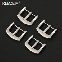 Metal Watch Band Tang Buckle 16mm 18mm 20mm 22mm Watchband Accessories Silvery Stainless Steel Watch Buckles