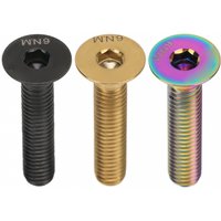 AliExpress NONE Headset Stem Top Cap Fixing Bolt Titanium Alloy M6x30mm Flat Head Bike Stem Bolt Screw for Bike Repair Accessory