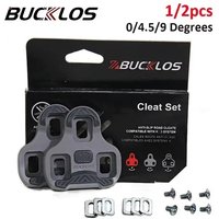 AliExpress NONE BUCKLOS for KEO Cleats Float Road Bicycle Pedal Cleat for Look Keo System Cycling Shoe Bike Self Locking Pedal Cleats 4.5° 1/2pc