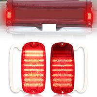 2X Rear Brake Light Tail Light DRL Light W/Red LED For 1960-1966 Chevrolet C10 C20 C30 K10 K20 Pickup Truck GMC 1000 1500 2500