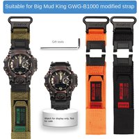 GWG-B1000 Nylon Watch Strap for Casio GSHOCK 5713 GWG-B1000-1A Third Generation Big Mud King Modified Watchband Outdoor Bracelet