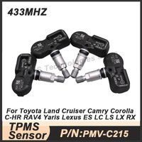 1/4PCS PMV-C215 Tire Pressure Sensor TPMS 42607-48020 For Lexus ES LC LS RX Toyota Land Cruiser Camry C-HR RAV4 Yaris 433MHz