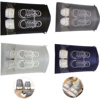 5 stücke Schuhe Aufbewahrung tasche Vlies Reise tragbare Schuhe Tasche Kordel zug Staub große Kapazität Kleidungs stück Klassifizierung Hänge taschen