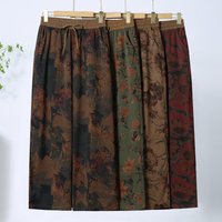 Vintage Women's Classic Pants Spring/Autumn Women's Daily Wear Plus Size Casual Loose Elastic Waist High-quality Pants