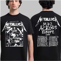 2026 Metallica Watch Out Itโs Metallica M72 World Tour Merch T Shirt Cotton Unisex Menโs Women's T-Shirt Fans Casual Y2k Tee