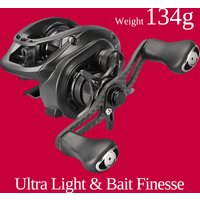 TSURINOYA 134g Baitcasting Fishing Reel 4.6g Shallow Spool DARK WOLF 50S 7.1:1 Carbon Light Game Casting Reel Trout Ajing Coil