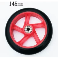 6 Inch Scooter Wheel Scooter Wheelchair 145mm 6 Inch Wheel High Elasticity No Noise Push/Kick/Stunt Replacement