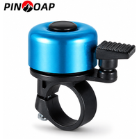 PINMOAP 1PC Bike Bell For Adults Kids Loud Clear Bicycle Bell Universal Handlebar Safety Ring Bell For Road Scooter Cycling