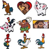 Funny Rooster and Pig Enamel Pin Cartoon Brooch For Coat Women's Brooches Fashion Lapel Badges Jewelry Gift for Friends