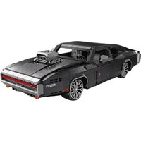 1271PCS Movies Fast & Furious Style Black Muscle Car Building Blocks Technical Racing Vehicle Model Kit Toys for Boy Adults Gift
